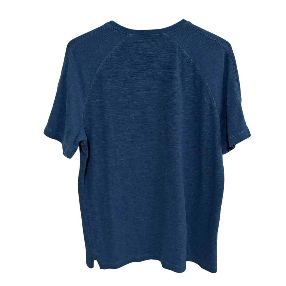 Rock Republic Men's Henley Shirt Blue Slim Fit Size XL 22 x 29‎